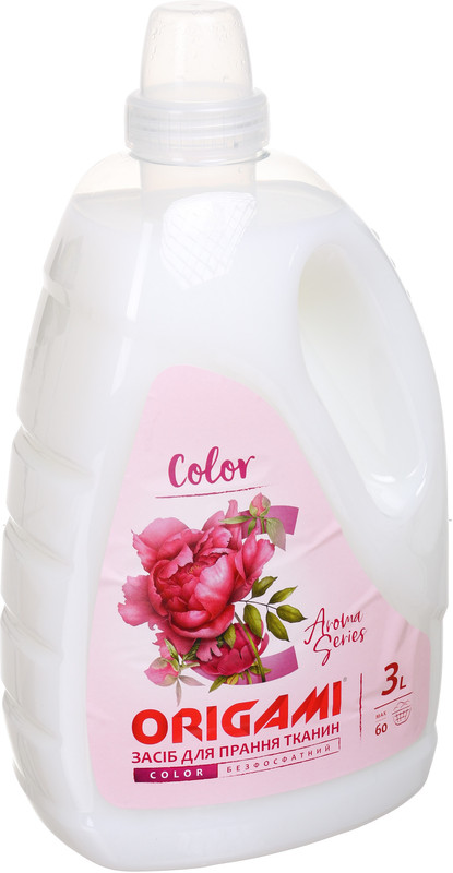 Гель для прання ORIGAMI Aroma Color, для кольорової білизни, 3л